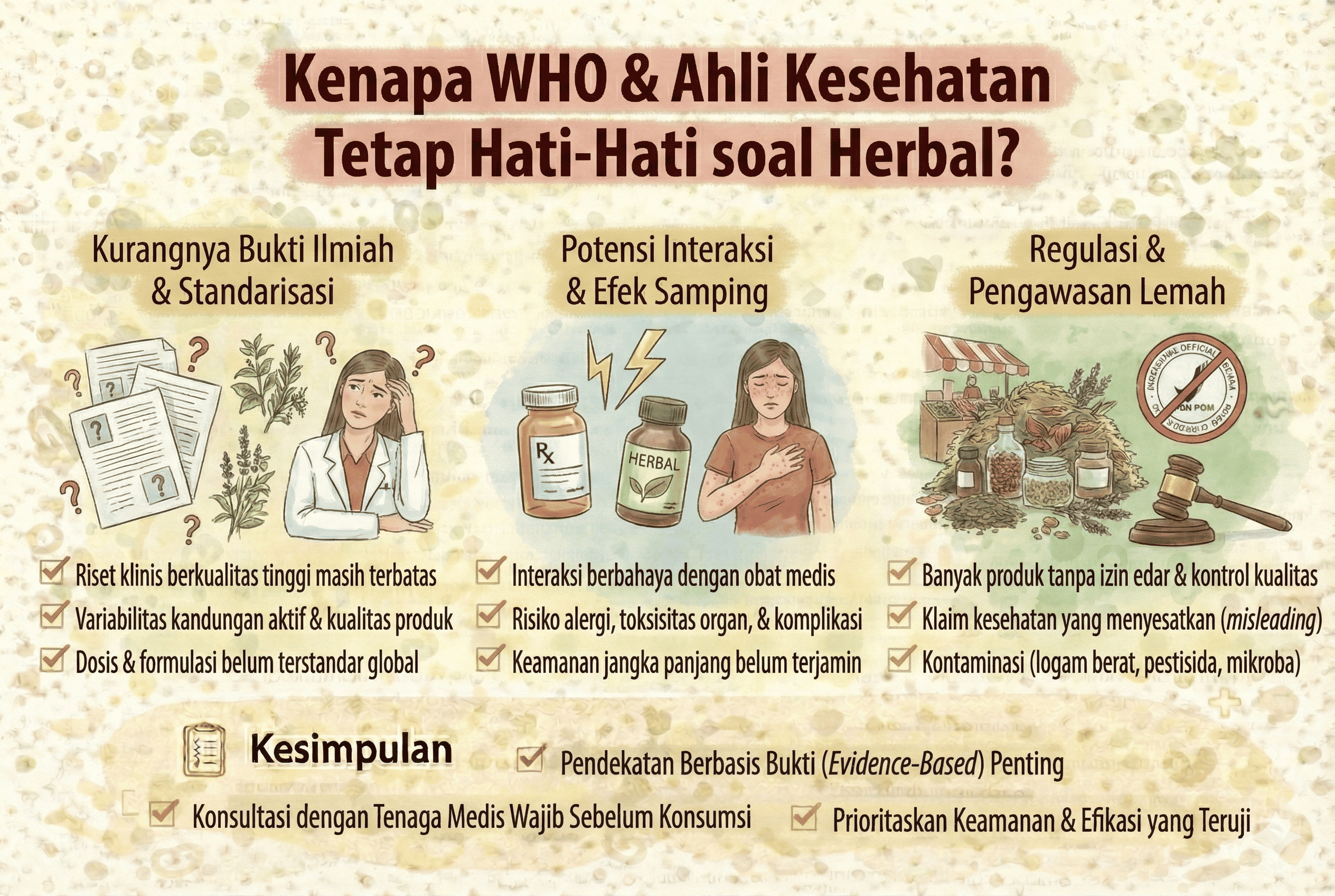 Kenapa WHO & Ahli Kesehatan Tetap Hati-Hati soal Herbal?